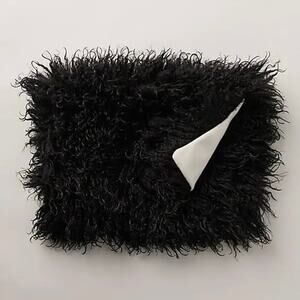 NWT Unreal Fur‎ x Free People Fluffy Clutch in Black
